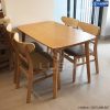 Bộ bàn ăn Mango 1m2 + 4 ghế màu tự nhiên BA04