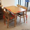 Bộ bàn ăn Mango 1m2 + 4 ghế màu tự nhiên BA04